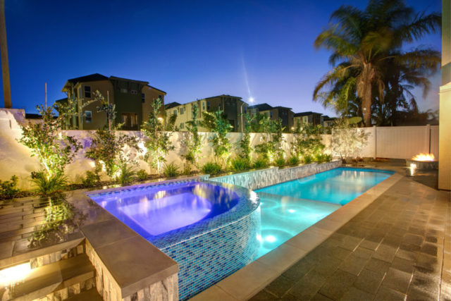 Narrow Pool and Spa