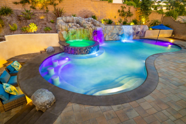 Pool with Sunken Counter